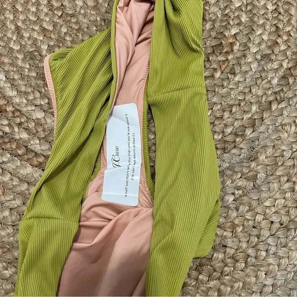 J crew bikini bottom XXL Ribbed high rise cheeky bikini - Picture 3 of 4